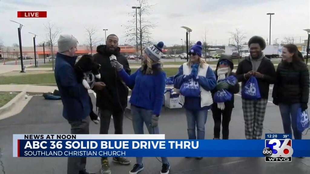 Southland Solid Blue Drive Thru With Misty And Staff