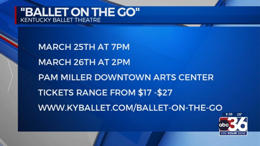 Kentucky Ballet Theatre Presents Ballet On The Go With Director Norbe Risco 3/20/2023