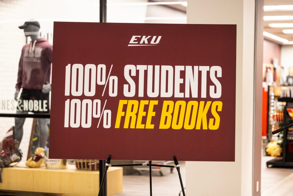 Free textbook program at EKU | Photo By Carsen Bryant