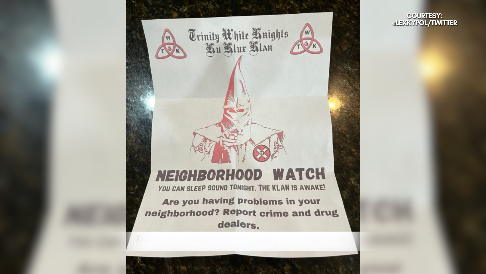 Unbelievably Frightening Kkk Flyers Found In Mt Sterling Neighborhoods