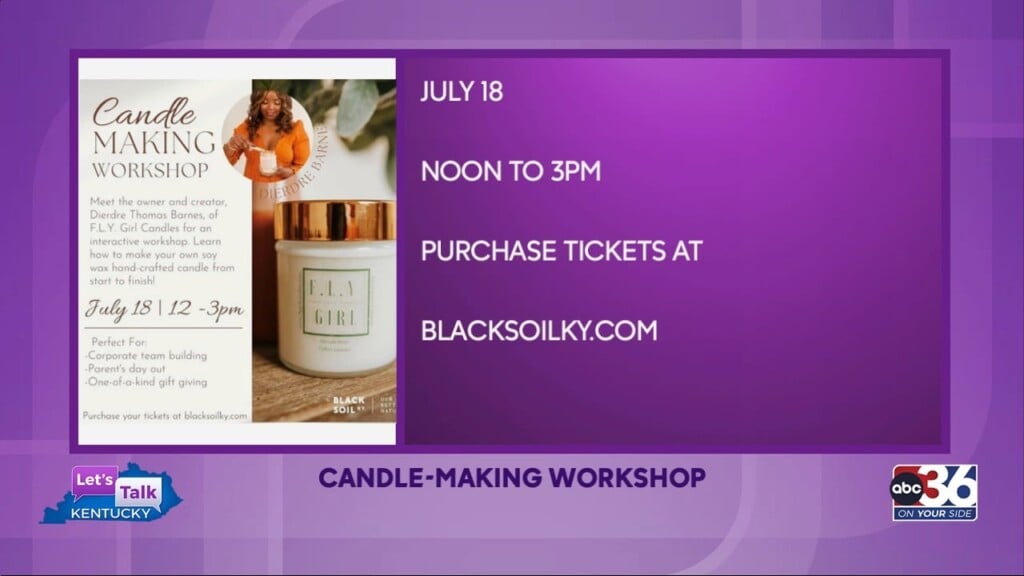 Learn About A Candle Making Workshop With Ashley Smith