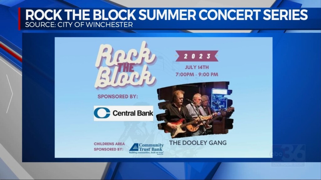 News At Noon Rock The Block Winchester 7/7/2023