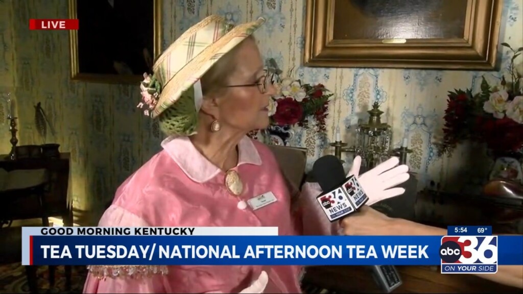 Kim Dixon Goes "out There" To Waveland State Historic Site For National Afternoon Tea Week With Historical Interpreter Susan Miller