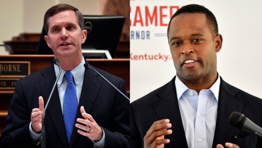 Gubernatorial candidates Andy Beshear and Daniel Cameron