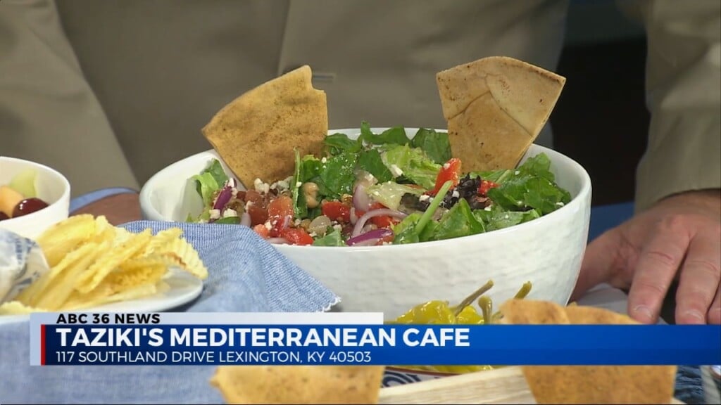 Heather Archer And Amy Kemker With Taziki’s On National Gyro Day