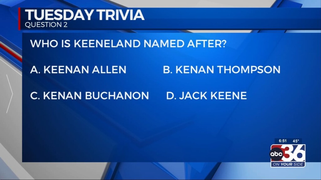 Tuesday Trivia Hosted By L.c.a. Chaplain Jacob Smith Quizzes Lee And Dillon On Keeneland