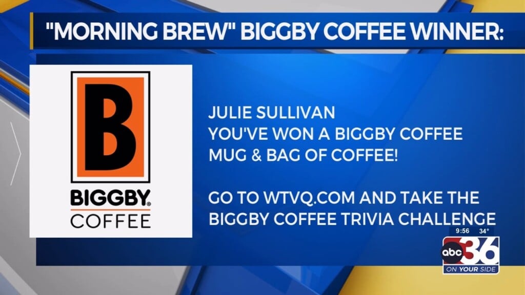 Morning Brew Biggby Coffee Winner Is Julie Sullivan Of Somerset
