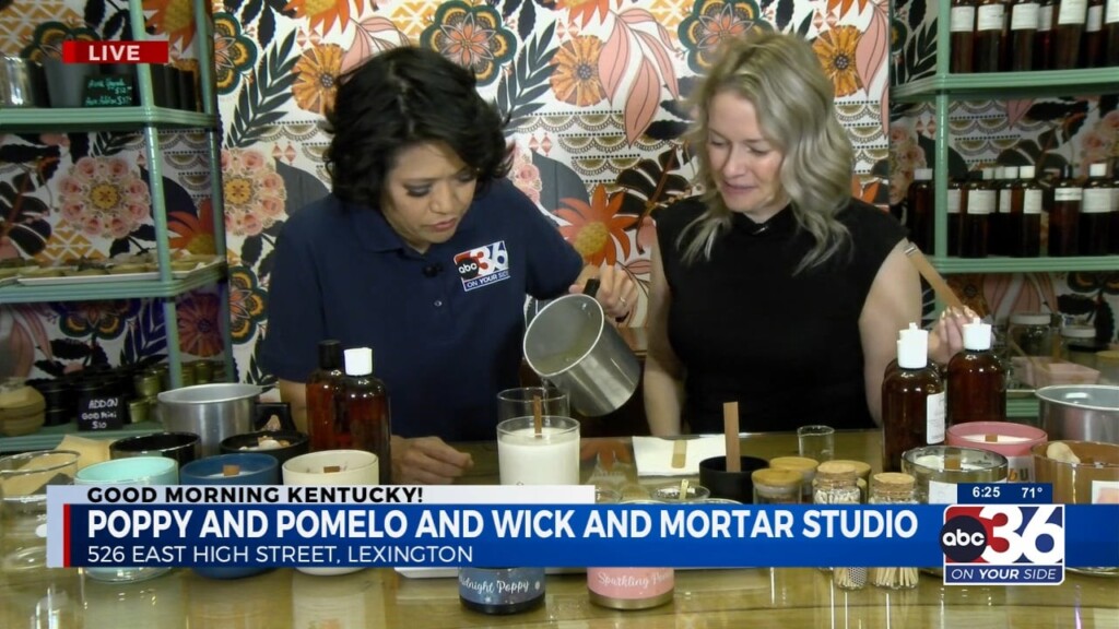 Out There With Kim Pours A Candle At Wick And Mortar And Poppy And Pomelo With Marin Fiske