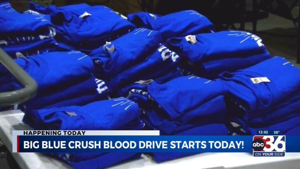 Big Blue Crush Blood Drive Begins At Uk