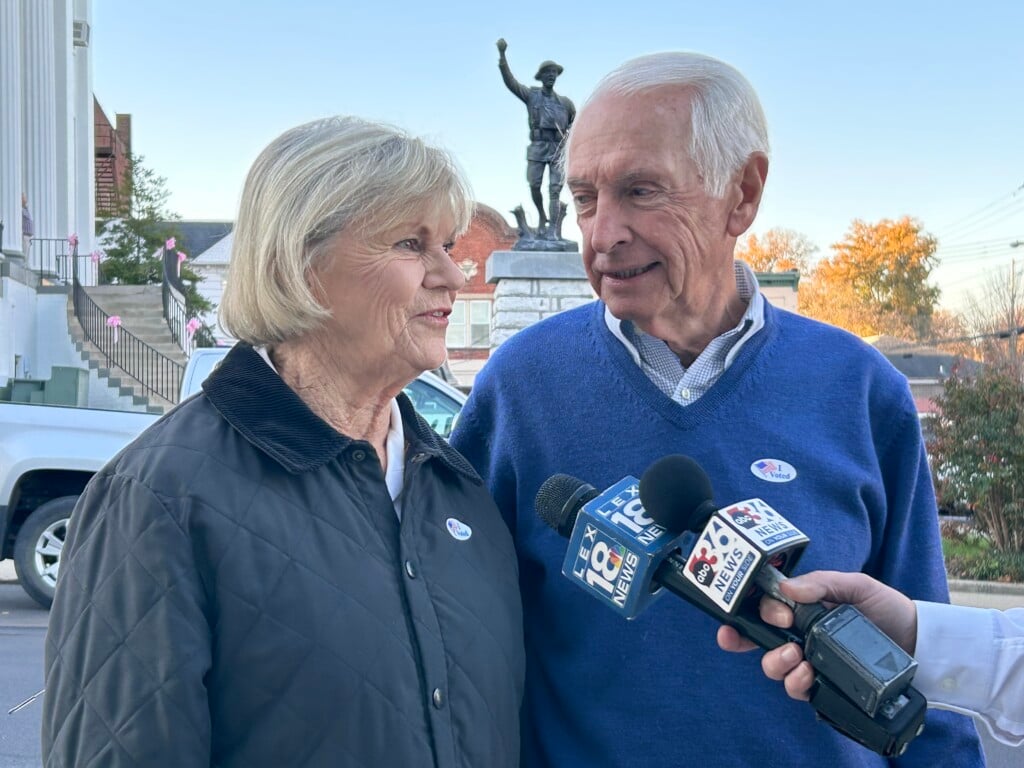 Steven and Jane Beshear early voting in Winchester (Dylan Scheid/WTVQ)