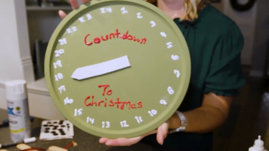 Mom2mom Makes A Pizza Pan Christmas Countdown Clock