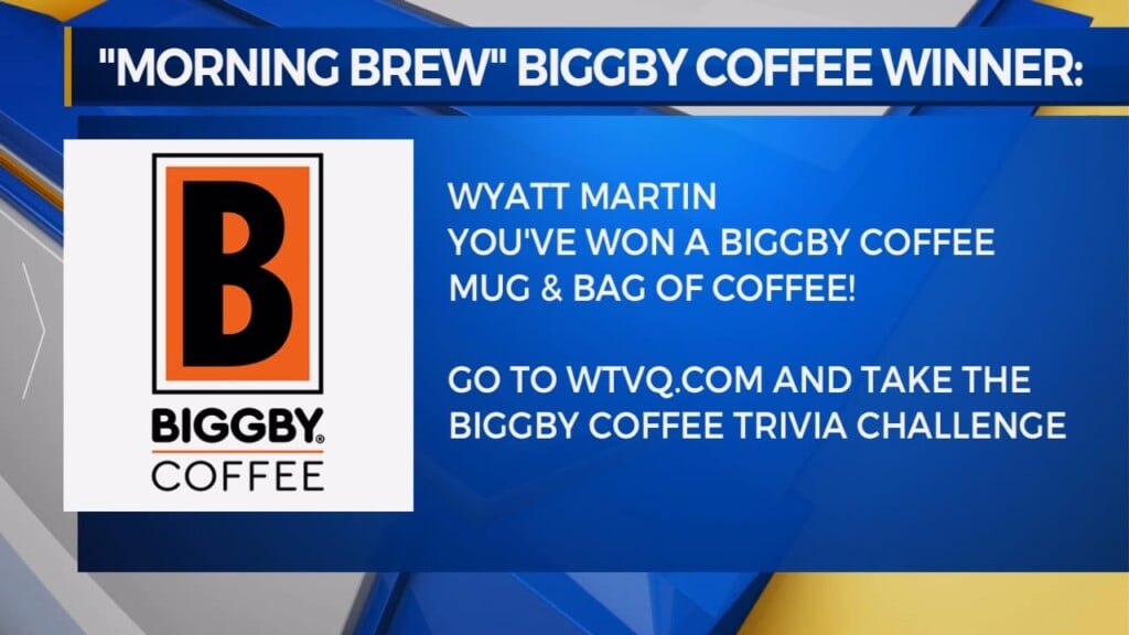 Biggby Coffee Winner Wyatt Martin Of Midway