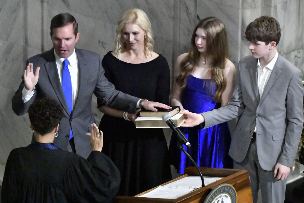 Andy Beshear Britainy Beshear Lila Beshear Will Beshear Pamela Goodwine