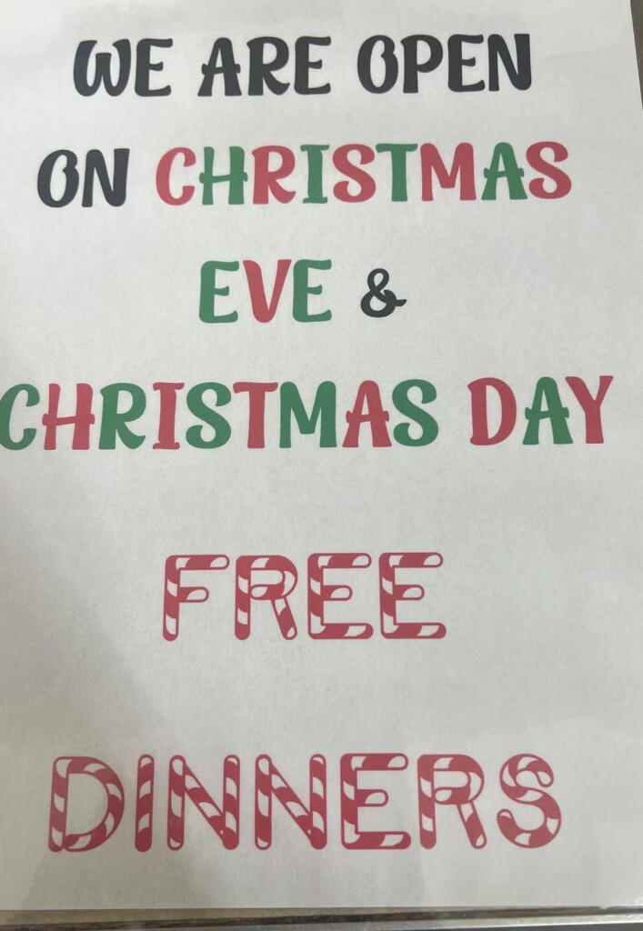 FREE XMAS MEALS, LIBERTY