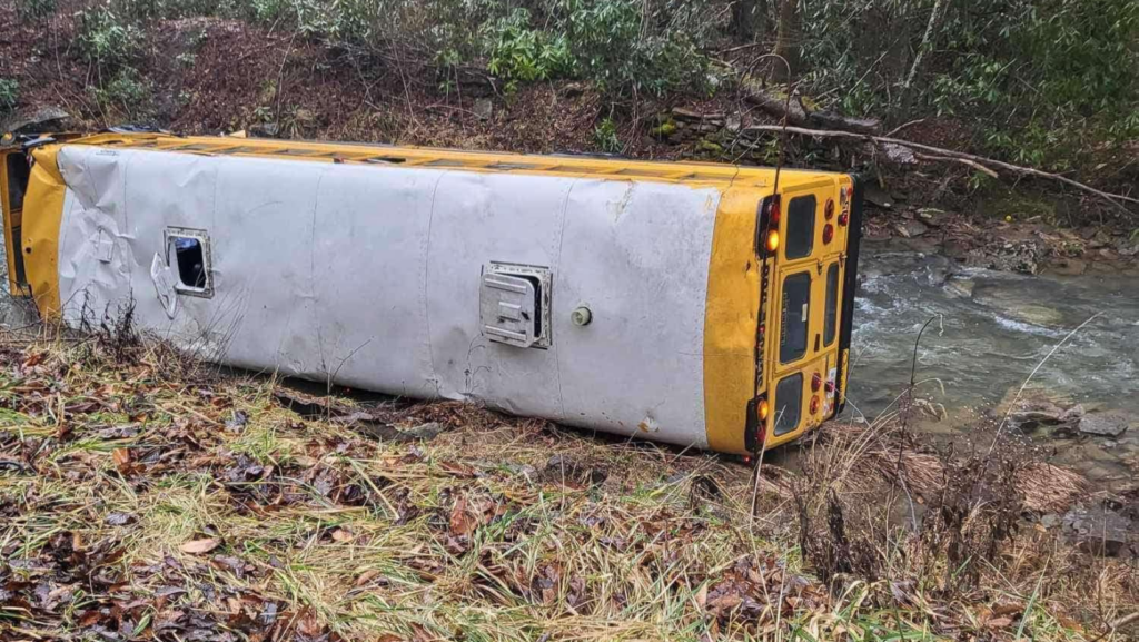 School bus crash in Letcher County