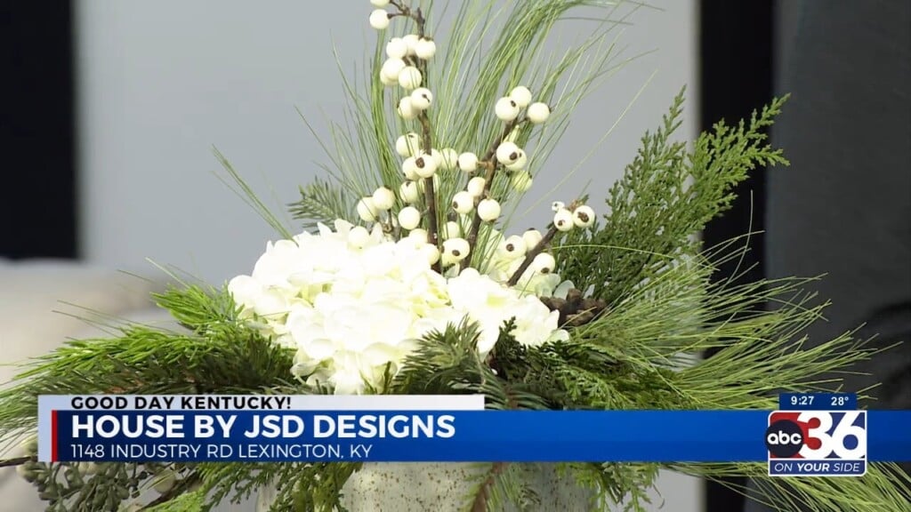 Dwayne Anderson Of J.s.d. House By Design Shows Doug And Lyssa How To Put Together A A Stunning Winter Flower Arrangement