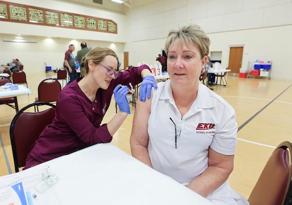 Flu Shot Clinic On October 12, 2023. Photo By Mark Cornelison
