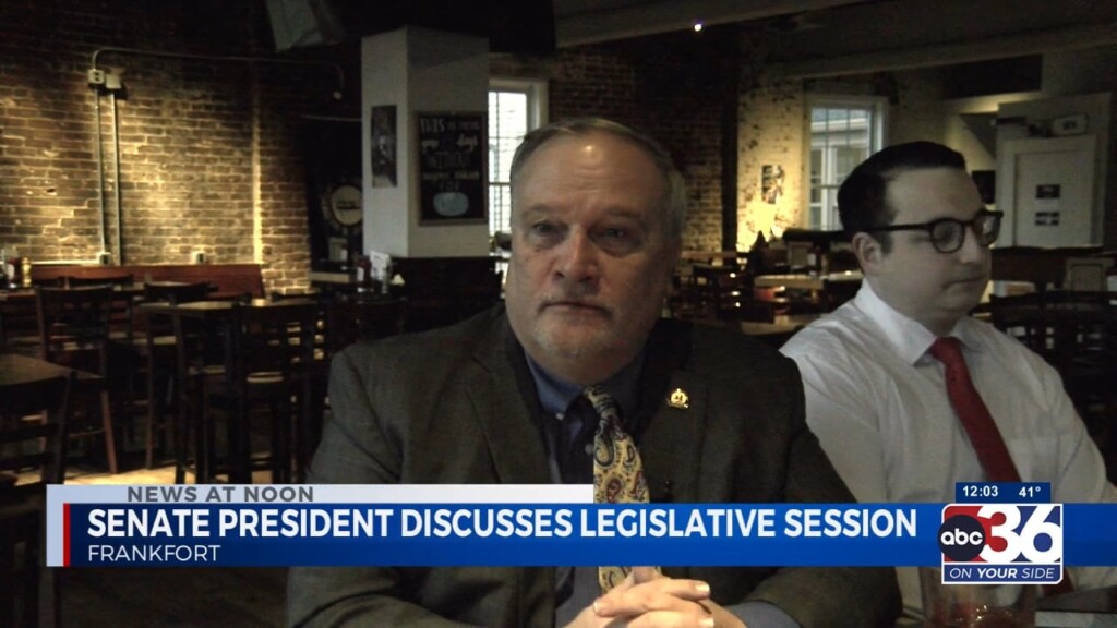 Senate President Discusses Legislative Session