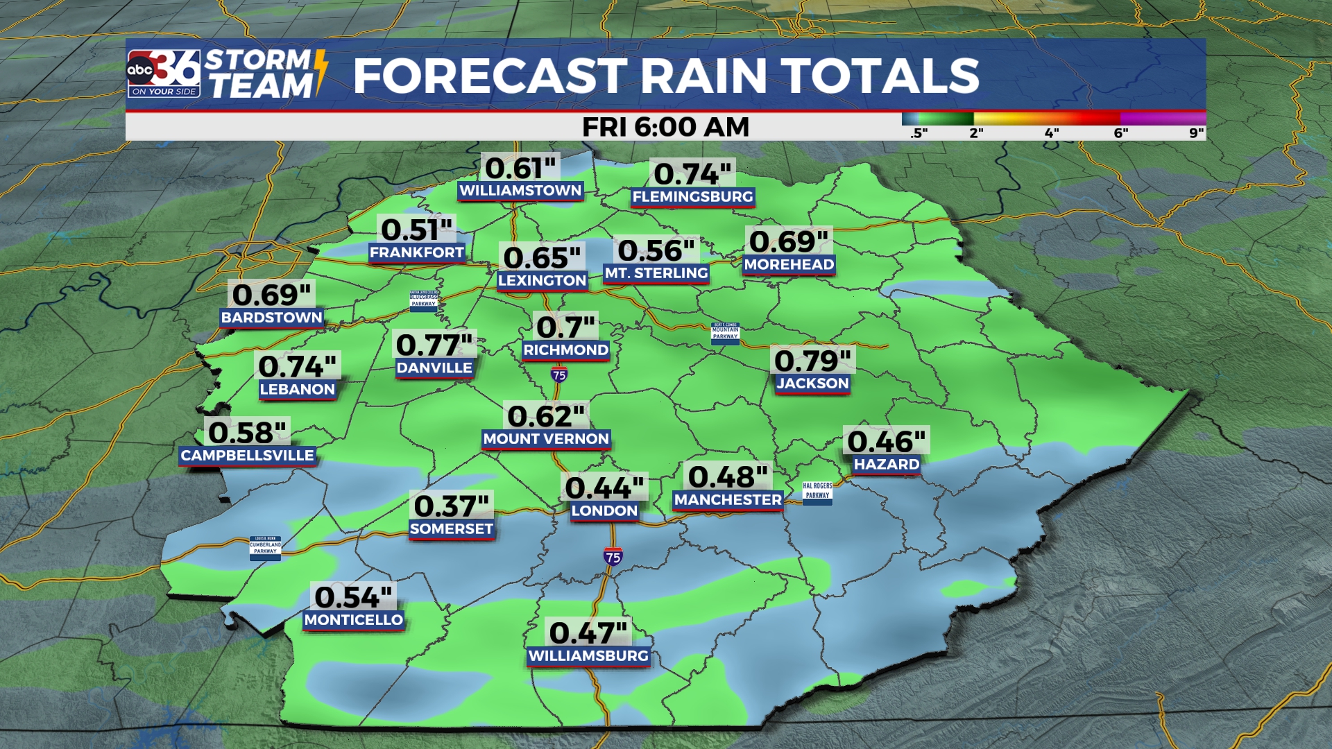 Our rain chances ramp up into Thursday - WTVQ
