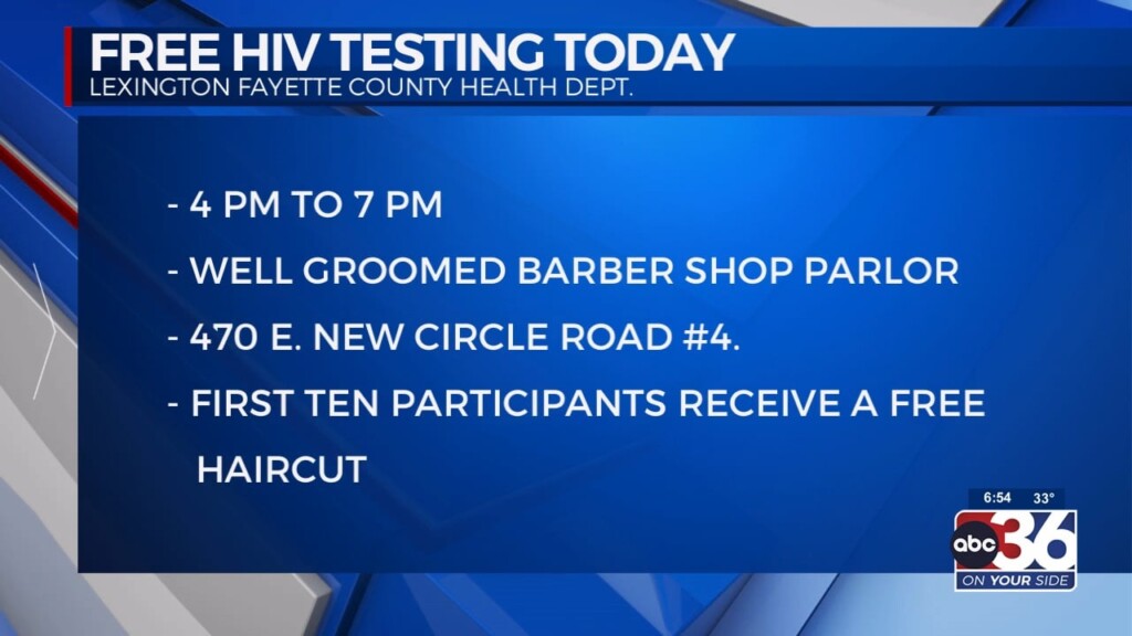 Well Groomed Barer Shop Parlor Will Host Free H.i.v. Testing And Prize Giveaways Today!