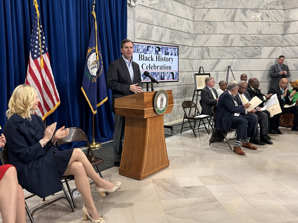 Gov. Andy Beshear celebrates Black History Month (Dylan Scheid/WTVQ)