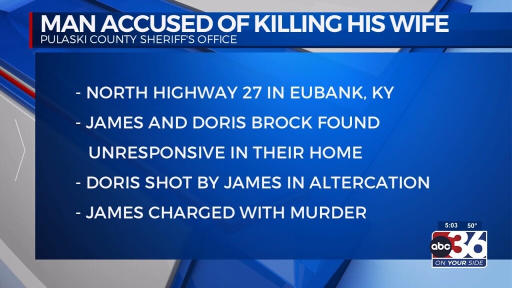 James Brock Is Accused Of Shooting His Wife Doris Brock