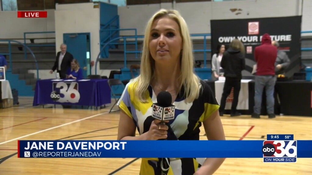 Jane Davenport Shows Us The Job Fair At Telford Ymca In Richmond Today