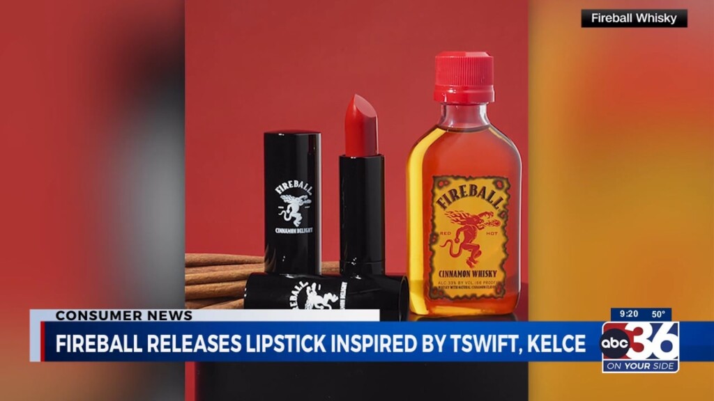 Fireball Cinnamon Whiskey Releases Fireball Cinnamon Delight Lipstick Inspired By Swift And Kelce In Time For Super Bowl 58