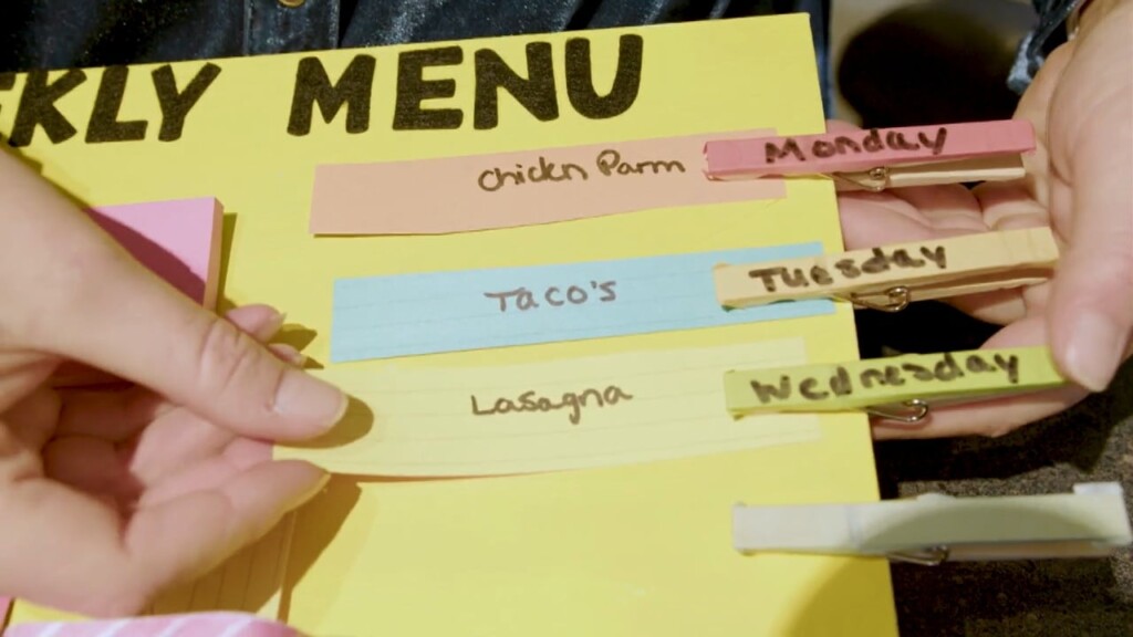 Mom To Mom Creates A Weekly Dinner Menu Option Board