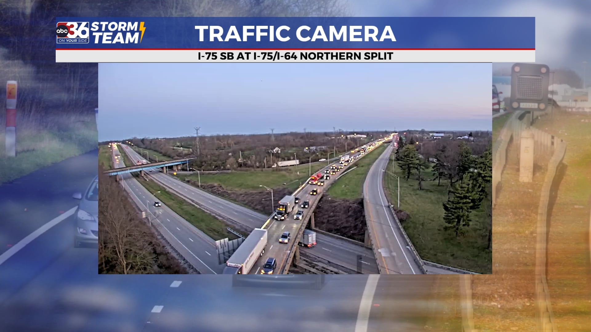 Traffic Alert: Major delays on I-75 S at the northern split - ABC 36 News