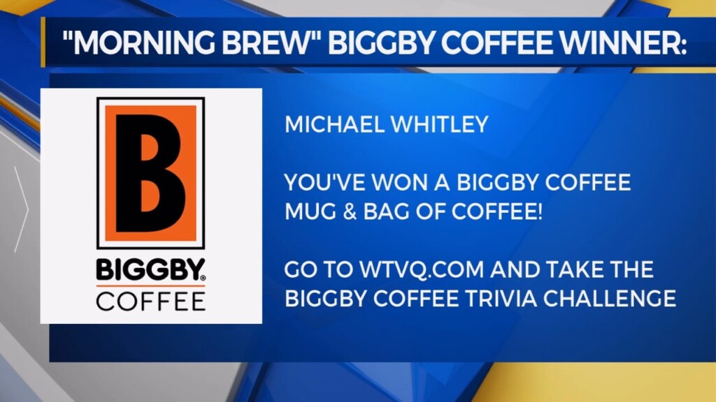 Morning Brew Biggby Coffee Winner Is Michael Whitley Of Lexington