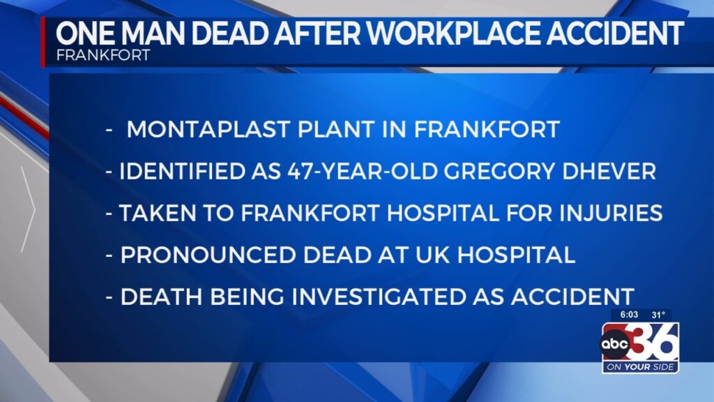 One Man Is Dead After Montaplast Plant Accident
