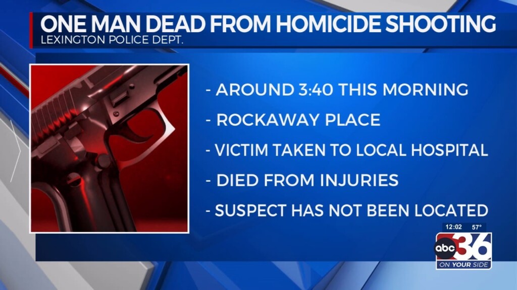 One Man Dead From Homicide
