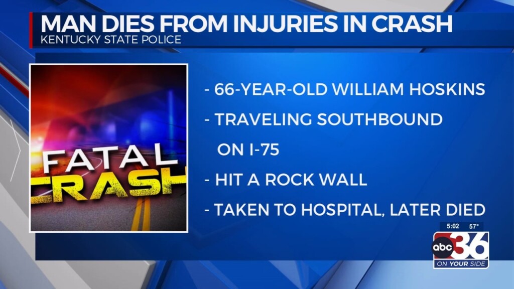 Man Dies From Whitley County Crash Injuries