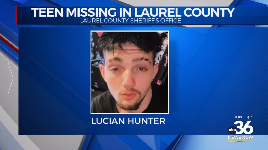 Teen Lucian Hunter Is Missing From Laurel County According To The Sheriff's Office