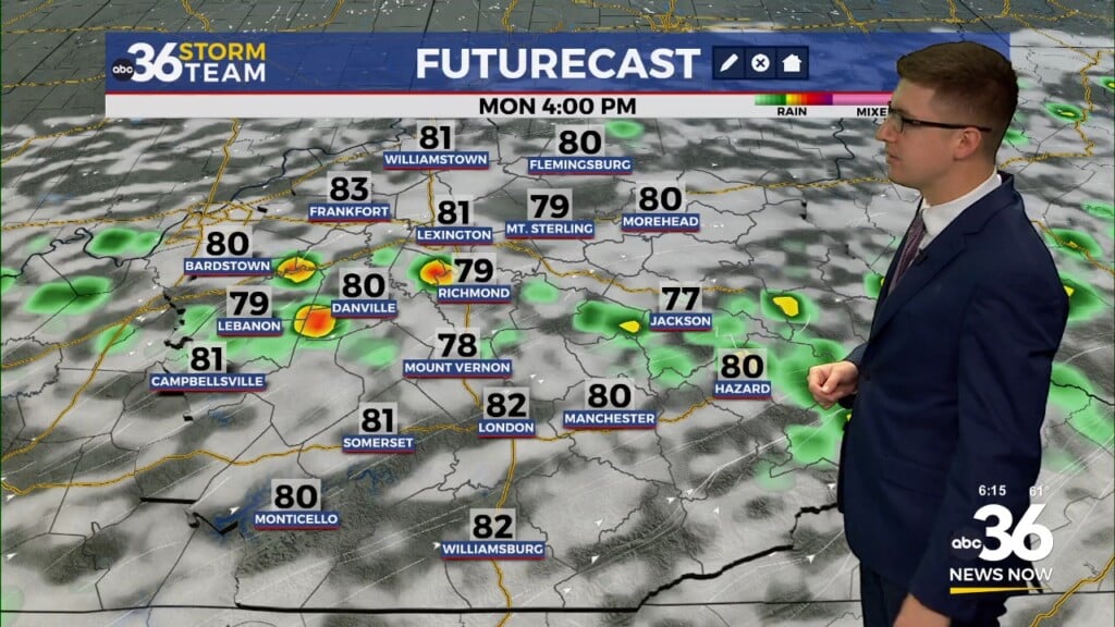 Warm Temperatures Lead To Storm Chances Dillon Gaudets Monday Morning Forecast