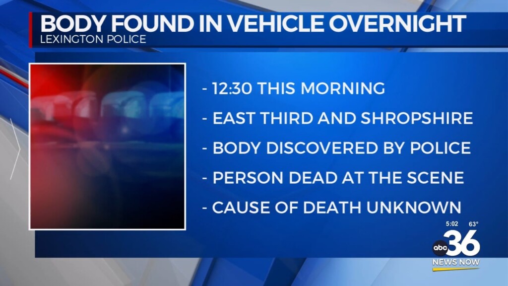 Body Found Overnight On East Third And Shropshire In Lexington