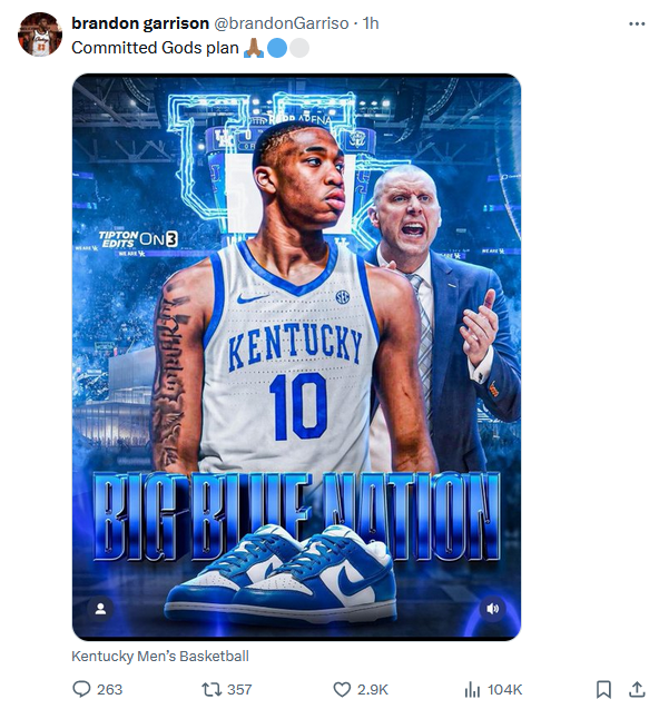 Brandon Garrison X Post
