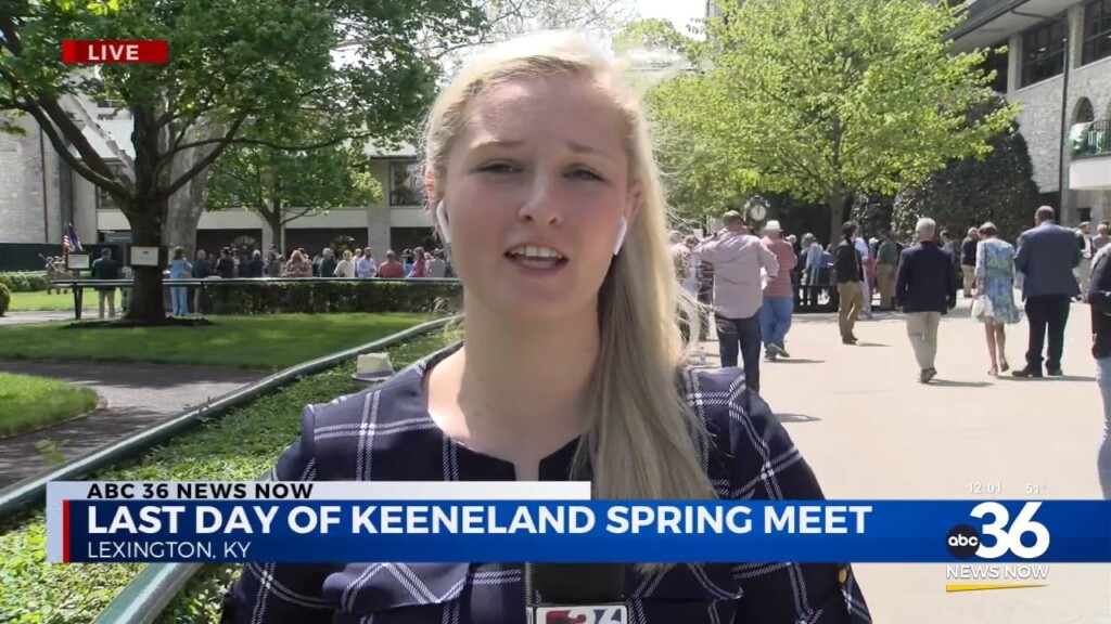 Sydney St. Claire Live At Keeneland For The Last Day Of The Spring Meet