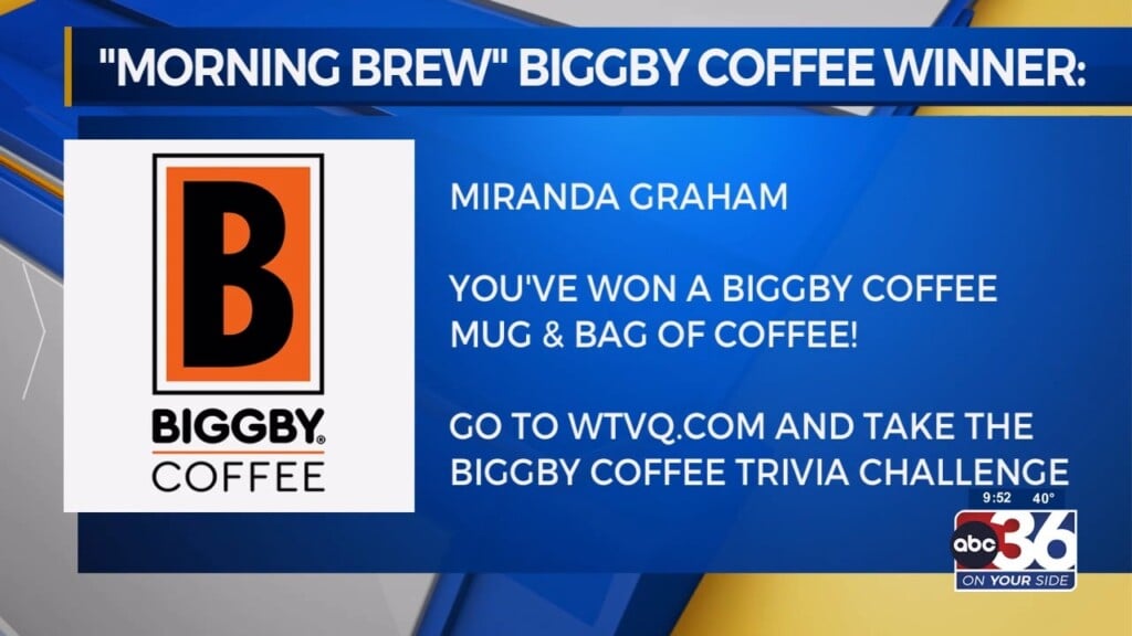 Morning Brew Biggby Coffee Winner Is Miranda Graham Of Lexington