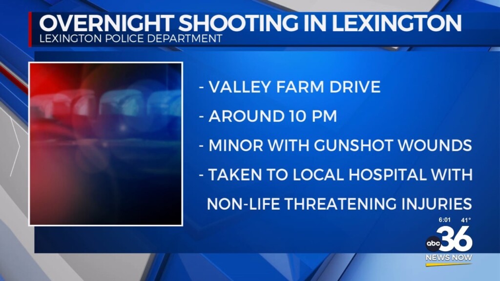Overnight Shooting In Lexington At Valley Farm Drive