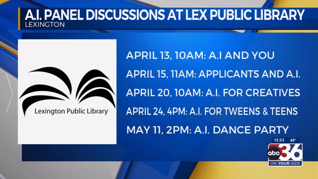Laurie Davis And Rick Sellnow Talk About An Ai Panel Discussion At The Lexington Public Library