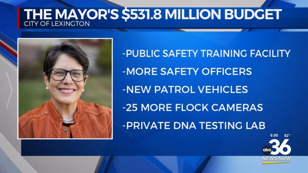 Lexington Mayor's Budget Address Focuses On Safety 041624