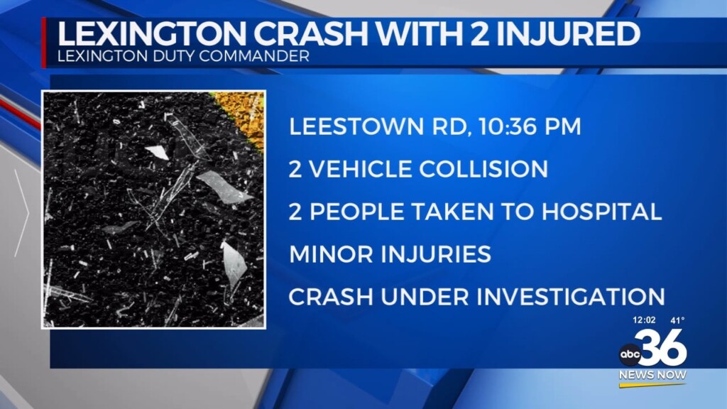 Leestown Road Crash In Lexington Leaves 2 Injured