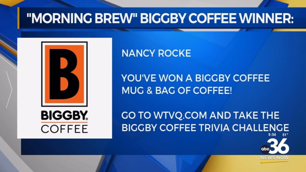 Congrats To Nancy Rocke Of Frankfort This Weeks "morning Brew" Biggby Coffee Winner