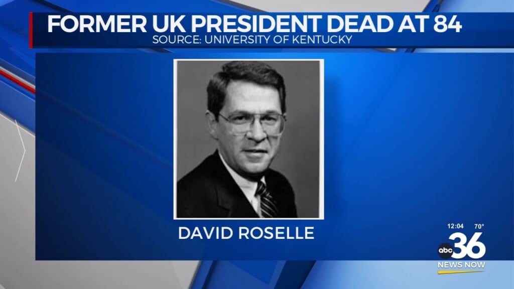 Former University Of Kentucky President David Roselle Dies At 84