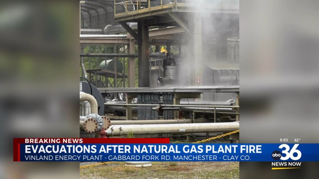 Evacuations After Natural Gas Plant Fire In Clay County