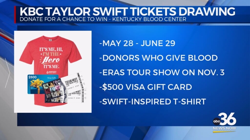 Kbc Taylor Swift Tickets Drawing At The Kentucky Blood Center