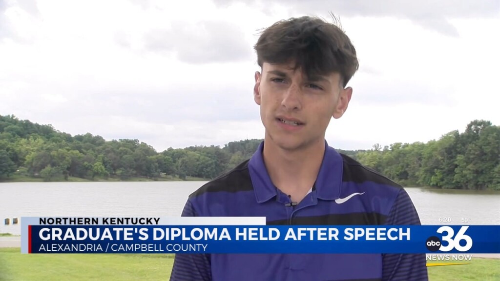 Graduates Diploma Held After Graduation Speech In Campbell County