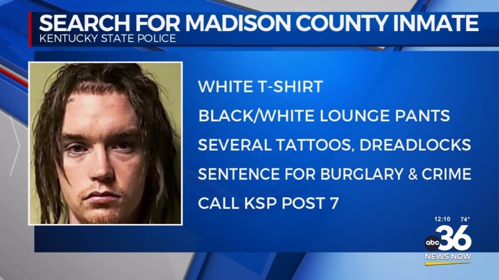 Police Are Searching For Missing Inmate In Madison County